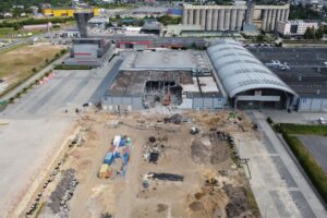 09.07.2025. Targi Kielce. Wyburzanie hali nr 7 / Fot. Targi Kielce - Facebook