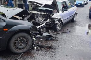09.07.2025. Danków Duży. Wypadek / Fot. KP PSP Włoszczowa