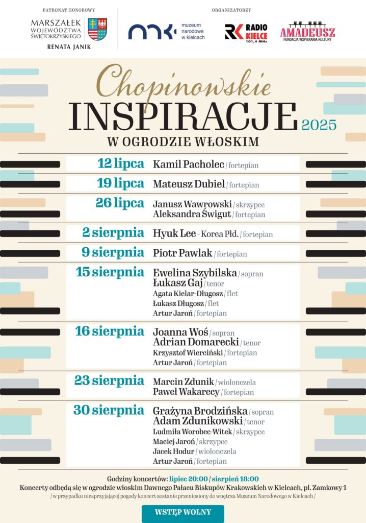 Chopinowskie Inspiracje2025 plakat