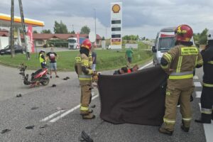 25.07.2025. Klimontów. Wypadek / Fot. KPP Sandomierz