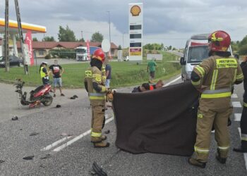 25.07.2025. Klimontów. Wypadek / Fot. KPP Sandomierz