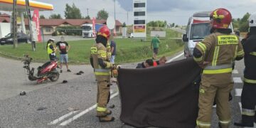 25.07.2025. Klimontów. Wypadek / Fot. KPP Sandomierz