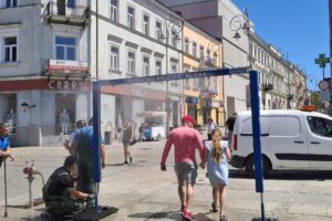 Kielce. Kurtyna wodna / Fot. Wodociągi Kieleckie