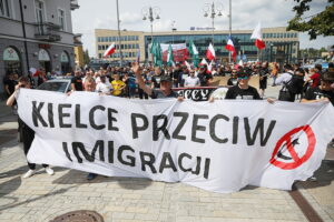 26.07.2025. Kielce. "Marsz Przeciwko Nielegalnej Imigracji" / Fot. Wiktor Taszłow - Radio Kielce