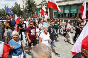 26.07.2025. Kielce. "Marsz Przeciwko Nielegalnej Imigracji" / Fot. Wiktor Taszłow - Radio Kielce