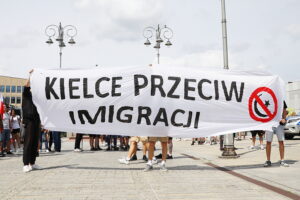 26.07.2025. Kielce. "Marsz Przeciwko Nielegalnej Imigracji" / Fot. Wiktor Taszłow - Radio Kielce