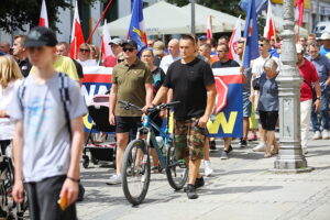 26.07.2025. Kielce. "Marsz Przeciwko Nielegalnej Imigracji" / Fot. Wiktor Taszłow - Radio Kielce