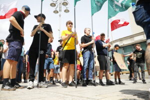 26.07.2025. Kielce. "Marsz Przeciwko Nielegalnej Imigracji" / Fot. Wiktor Taszłow - Radio Kielce