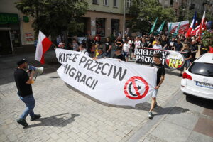 26.07.2025. Kielce. "Marsz Przeciwko Nielegalnej Imigracji" / Fot. Wiktor Taszłow - Radio Kielce