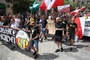 26.07.2025. Kielce. "Marsz Przeciwko Nielegalnej Imigracji" / Fot. Wiktor Taszłow - Radio Kielce