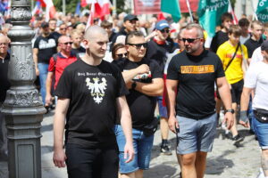26.07.2025. Kielce. "Marsz Przeciwko Nielegalnej Imigracji" / Fot. Wiktor Taszłow - Radio Kielce