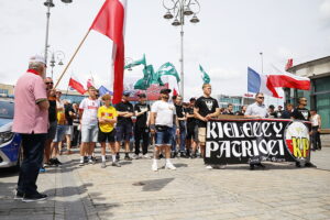 26.07.2025. Kielce. "Marsz Przeciwko Nielegalnej Imigracji" / Fot. Wiktor Taszłow - Radio Kielce