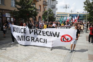 26.07.2025. Kielce. "Marsz Przeciwko Nielegalnej Imigracji" / Fot. Wiktor Taszłow - Radio Kielce