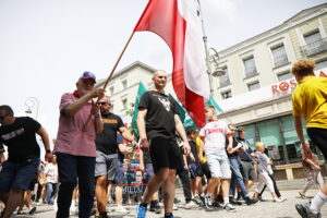 26.07.2025. Kielce. "Marsz Przeciwko Nielegalnej Imigracji" / Fot. Wiktor Taszłow - Radio Kielce