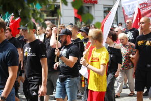 26.07.2025. Kielce. "Marsz Przeciwko Nielegalnej Imigracji" / Fot. Wiktor Taszłow - Radio Kielce