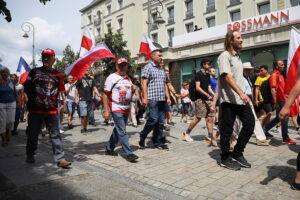 26.07.2025. Kielce. "Marsz Przeciwko Nielegalnej Imigracji" / Fot. Wiktor Taszłow - Radio Kielce