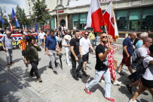 26.07.2025. Kielce. "Marsz Przeciwko Nielegalnej Imigracji" / Fot. Wiktor Taszłow - Radio Kielce