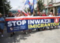 26.07.2025. Kielce. "Marsz Przeciwko Nielegalnej Imigracji" / Fot. Wiktor Taszłow - Radio Kielce