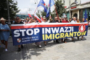 26.07.2025. Kielce. "Marsz Przeciwko Nielegalnej Imigracji" / Fot. Wiktor Taszłow - Radio Kielce