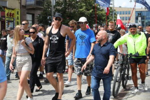 26.07.2025. Kielce. "Marsz Przeciwko Nielegalnej Imigracji" / Fot. Wiktor Taszłow - Radio Kielce