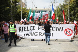 26.07.2025. Kielce. "Marsz Przeciwko Nielegalnej Imigracji" / Fot. Wiktor Taszłow - Radio Kielce