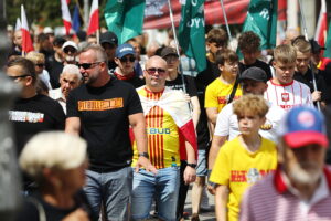 26.07.2025. Kielce. "Marsz Przeciwko Nielegalnej Imigracji" / Fot. Wiktor Taszłow - Radio Kielce