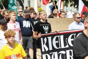 26.07.2025. Kielce. "Marsz Przeciwko Nielegalnej Imigracji" / Fot. Wiktor Taszłow - Radio Kielce