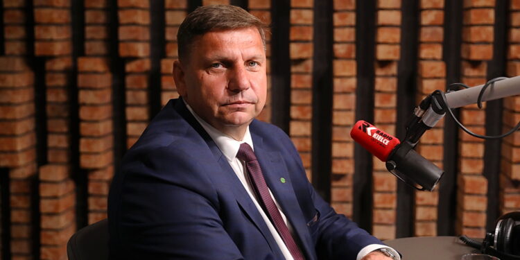 03.07.2025. Radio Kielce. Rozmowa Dnia. Na zdjęciu: Michał Skotnicki - wicewojewoda świętokrzyski / Fot. Wiktor Taszłow - Radio Kielce