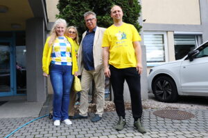 11.07.2025. Kielce. Protest kibiców Industrii Kielce / Fot. Wiktor Taszłow - Radio Kielce