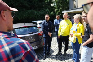 11.07.2025. Kielce. Protest kibiców Industrii Kielce / Fot. Wiktor Taszłow - Radio Kielce