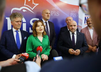 11.07.2025. Kielce. Konferencja Prawa i Sprawiedliwości na temat nielegalnej migracji / Fot. Wiktor Taszłow - Radio Kielce