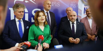 11.07.2025. Kielce. Konferencja Prawa i Sprawiedliwości na temat nielegalnej migracji / Fot. Wiktor Taszłow - Radio Kielce