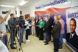 11.07.2025. Kielce. Konferencja Prawa i Sprawiedliwości na temat nielegalnej migracji / Fot. Wiktor Taszłow - Radio Kielce