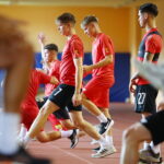 11.07.2025. Kielce. Trening piłkarzy Korony II Kielce / Fot. Wiktor Taszłow - Radio Kielce