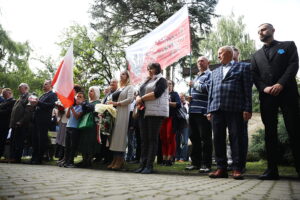 11.07.2025. Kielce. Narodowy Dzień Pamięci Ofiar Ludobójstwa dokonanego przez ukraińskich nacjonalistów na obywatelach II Rzeczypospolitej Polskiej / Fot. Wiktor Taszłow - Radio Kielce
