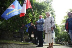 11.07.2025. Kielce. Narodowy Dzień Pamięci Ofiar Ludobójstwa dokonanego przez ukraińskich nacjonalistów na obywatelach II Rzeczypospolitej Polskiej / Fot. Wiktor Taszłow - Radio Kielce