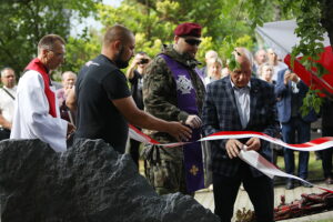 11.07.2025. Kielce. Narodowy Dzień Pamięci Ofiar Ludobójstwa dokonanego przez ukraińskich nacjonalistów na obywatelach II Rzeczypospolitej Polskiej / Fot. Wiktor Taszłow - Radio Kielce