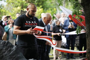 11.07.2025. Kielce. Narodowy Dzień Pamięci Ofiar Ludobójstwa dokonanego przez ukraińskich nacjonalistów na obywatelach II Rzeczypospolitej Polskiej / Fot. Wiktor Taszłow - Radio Kielce