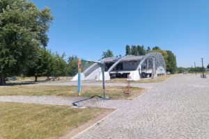 06.07.2025. Sandomierz. Kurtyny wodne / Fot. Grażyna Szlęzak - Radio Kielce