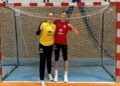 Na zdjęciu (od lewej): Nina Smelcerz i Julia Grzesista / Fot. Suzuki Korona Handball Kielce - Facebook