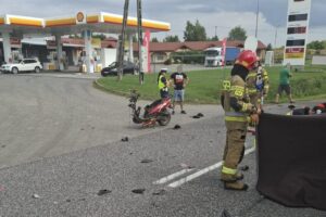 25.07.2025. Klimontów. Wypadek / Fot. KPP Sandomierz