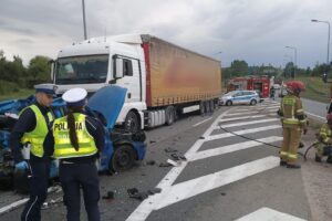 04.07.2025. Chęciny. Wypadek / Fot. Straż Pożarna