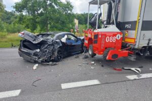 29.07.2025. Kostomłoty. Wypadek / Fot. Policja