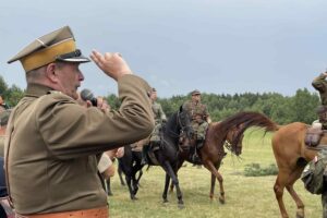27.07.2025. Białe Ługi. Upamiętnienie rocznicy walk do jakiego doszło w październiku 1944 roku / Fot. Marta Bożęcka