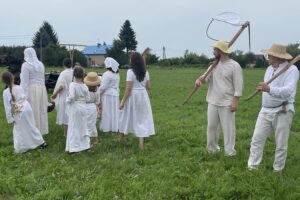 26.07.2025. Sandomierz. Odtworzenie staropolskich żniw / Fot. Grażyna Szlęzak - Radio Kielce