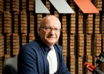 31.07.2025. Radio Kielce. Rozmowa Dnia. Na zdjęciu: prof. Marcin Pasiarski - kierownik kliniki hematologii w ŚCO / Fot. Piotr Kwaśniewski - Radio Kielce