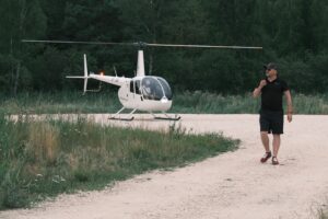 27.07.2025. Sielpia. Loty widokowe śmigłowcem / Fot. Magdalena Galas-Klusek - Radio Kielce