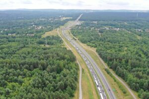 07.07.2025. Skarżysko–Kamienna. Baranowska Góra. Trasa S7. Wypadek, korki / Fot. Jarosław Kubalski - Radio Kielce