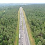 07.07.2025. Skarżysko–Kamienna. Baranowska Góra. Trasa S7. Wypadek, korki / Fot. Jarosław Kubalski - Radio Kielce