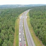 07.07.2025. Skarżysko–Kamienna. Baranowska Góra. Trasa S7. Wypadek, korki / Fot. Jarosław Kubalski - Radio Kielce